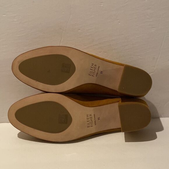 Eileen Fisher Brief Suede Mule Block Heel Shoe - Picture 10 of 12